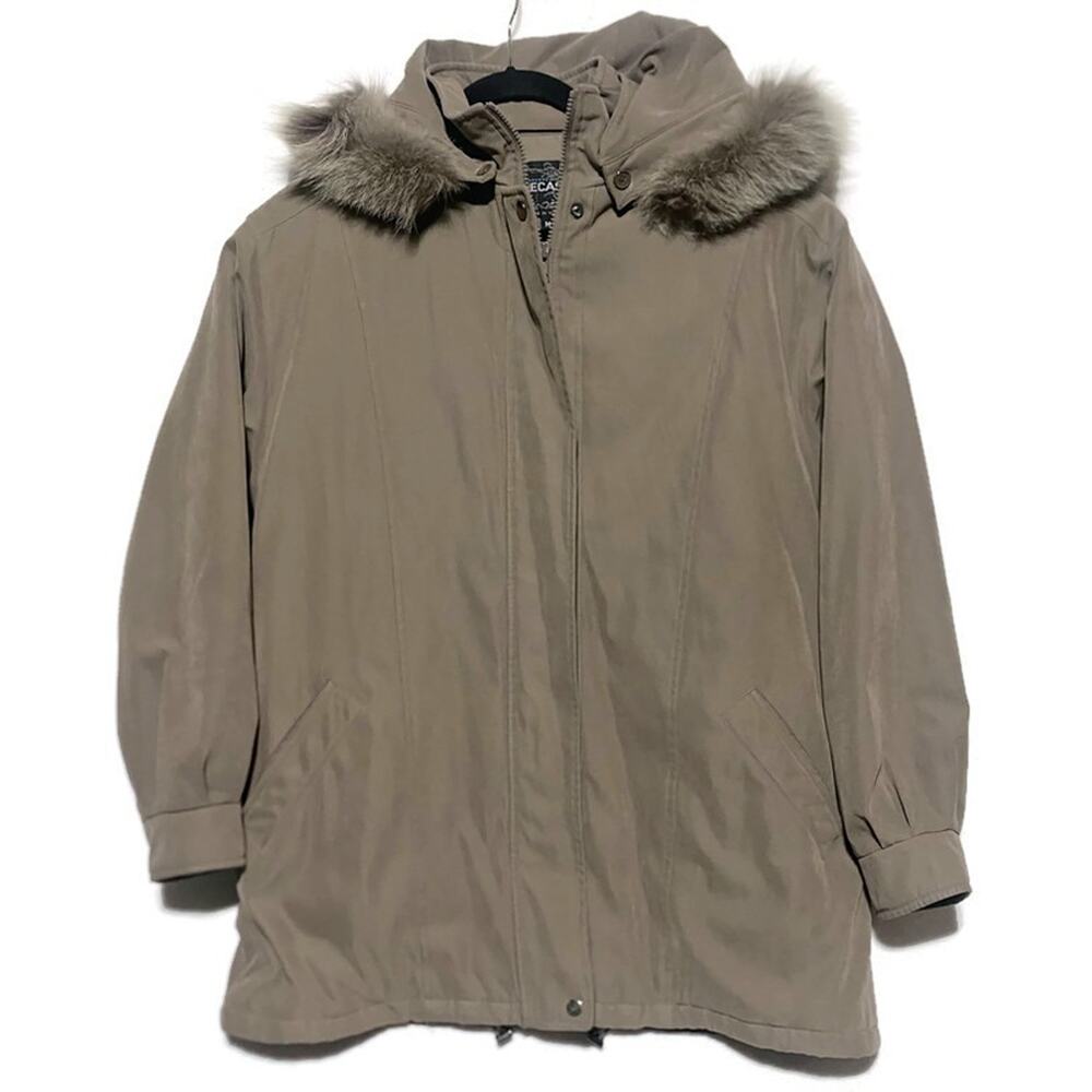 Forecaster Sports Hooded Parka Coat Men's Size M Hooded Green Medium Weight